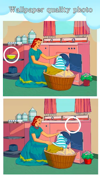 Скачать Differences: Spot a Difference с модом — Много подсказок и без рекламы — скриншот 2