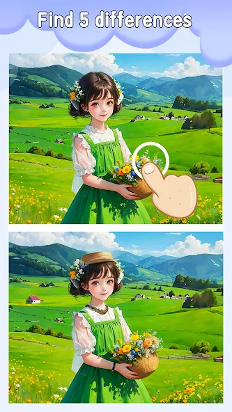 Скачать Differences: Spot a Difference с модом — Много подсказок и без рекламы — скриншот 3