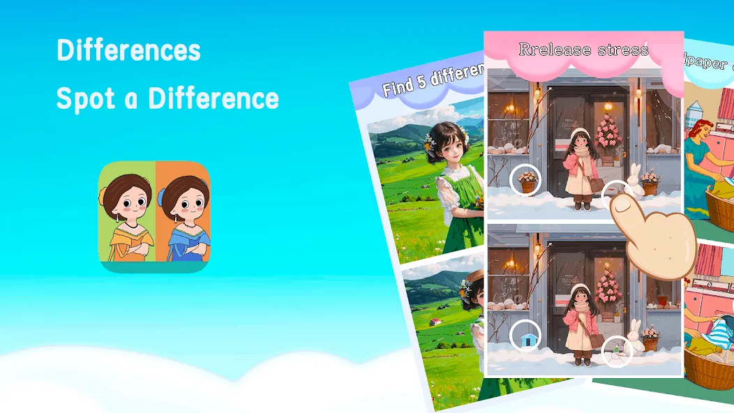 Скачать Differences: Spot a Difference с модом — Много подсказок и без рекламы — скриншот 5