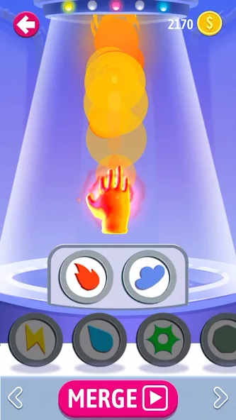 Elemental Gloves - Magic Power — Взломанная версия (Много денег и кристаллов) — скриншот 1