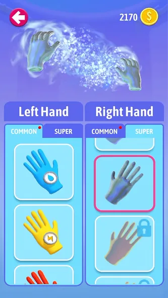 Elemental Gloves - Magic Power — Взломанная версия (Много денег и кристаллов) — скриншот 4