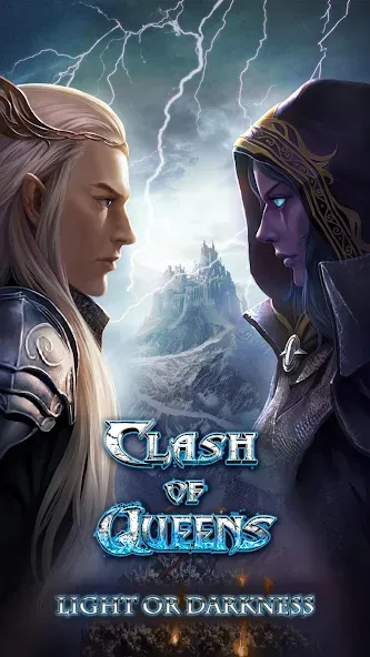Clash of Queens: Light or Dark на Андроид — Мод Много ресурсов — скриншот 1