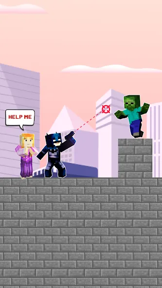 City Hero: Crime Shoot Puzzle MOD — Много денег на Андроид — скриншот 4