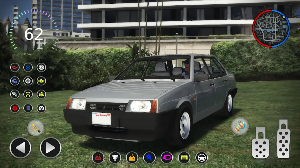 21099 Lada: Russian Racer Max на Андроид — Мод Много денег — скриншот 1