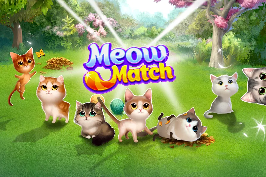 Взлом Meow Match — Много денег и жизней — скриншот 3