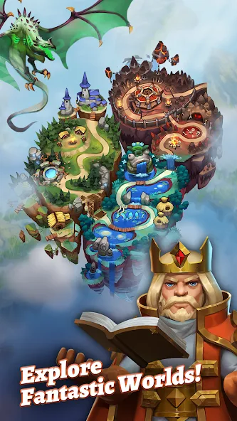 Dragon Strike: Puzzle RPG (Мод Много денег и кристаллов) — скриншот 4