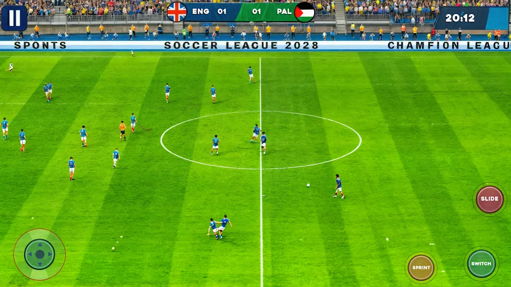Взлом Soccer Games Football League — Много денег и энергии — скриншот 1