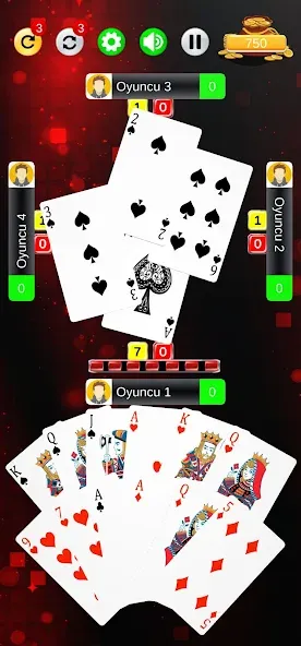Batak - Koz Maça Mod APK Много золота и без рекламы — Скачать на Андроид — скриншот 3