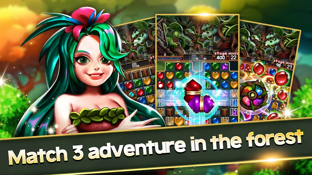Jewel Forest Village Mod APK Много денег — Скачать на Андроид — скриншот 1