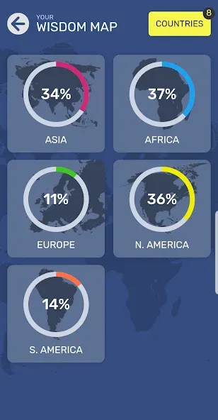 Map Quiz World Geography — Все уровни разблокированы — скриншот 1