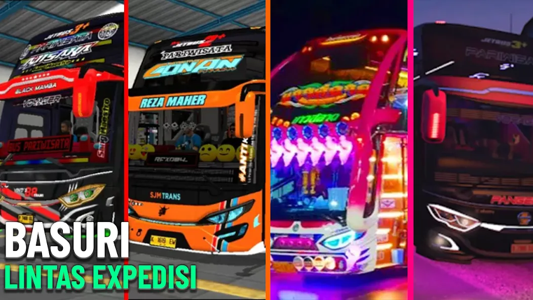 Bus Basuri Lintas Expedisi MOD — Много денег и все автобусы разблокированы на Андроид — скриншот 1 Bus Basuri Lintas Expedisi MOD — Много денег и все автобусы разблокированы на Андроид — скриншот 1