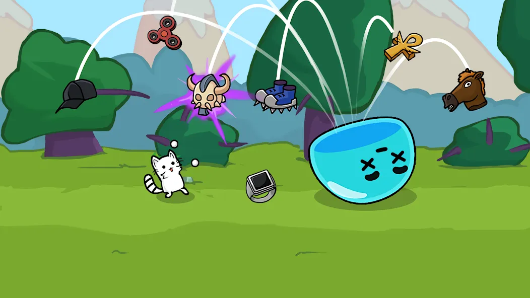 Stickman Cat Gun offline games — Много денег — скриншот 3