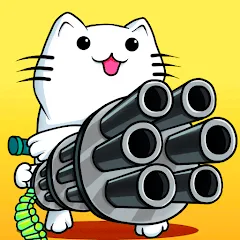 Stickman Cat Gun offline games — Много денег