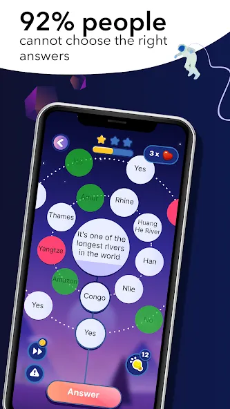 Скачать Erudite: Trivia Game & Quiz MOD APK — Много денег и подсказки — скриншот 1
