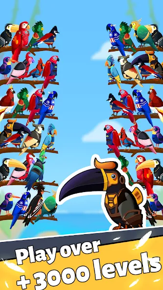 Bird Puzzle - Color Game MOD APK — Много монет — скриншот 4
