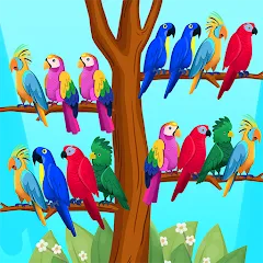 Bird Puzzle - Color Game MOD APK — Много монет
