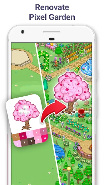 Скачать взлом Pixel Art - Color by Number на Андроид — Все картинки разблокированы и без рекламы — скриншот 4