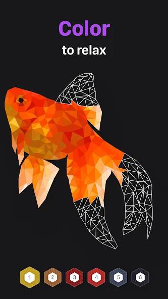 Polygon - Art Coloring Book Mod APK Все открыто — Скачать на Андроид — скриншот 1