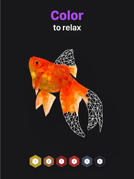 Polygon - Art Coloring Book Mod APK Все открыто — Скачать на Андроид — скриншот 5