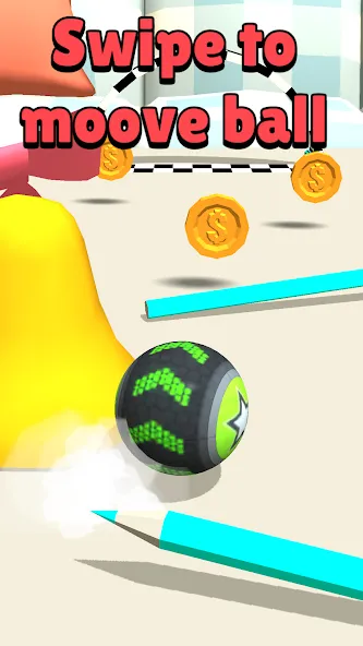 Toy Going Ball Roll (Мод Много денег и без рекламы) — скриншот 1 Toy Going Ball Roll (Мод Много денег и без рекламы) — скриншот 1