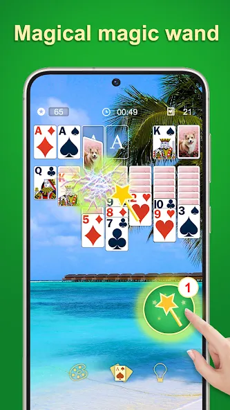 Solitaire - 2024 на Андроид — Много денег — скриншот 4