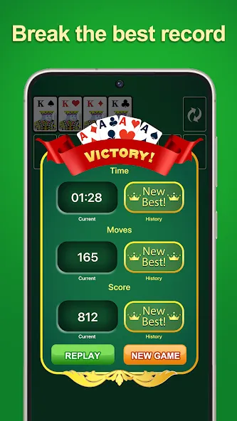 Solitaire - 2024 на Андроид — Много денег — скриншот 5