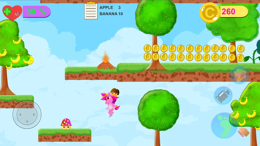 Dora Riding Pony Escape Jungle Mod APK Все уровни разблокированы — Скачать на Андроид — скриншот 2