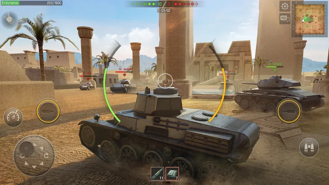 Скачать Battle Tanks: Tank Games WW2 с модом — Много денег — скриншот 3