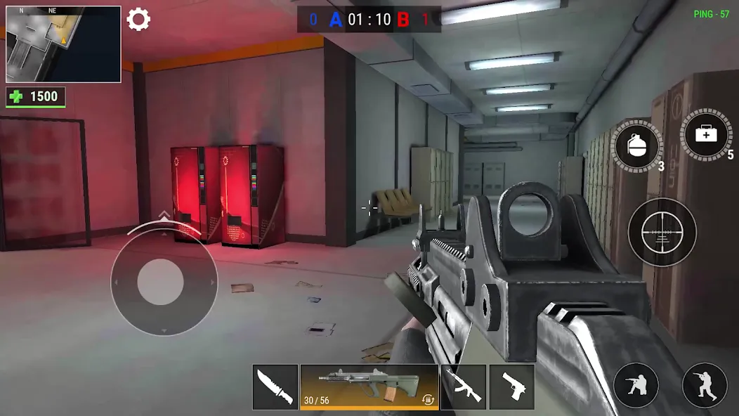Скачать Modern Gun: Shooting War Games MOD APK — Много денег и бессмертие — скриншот 5