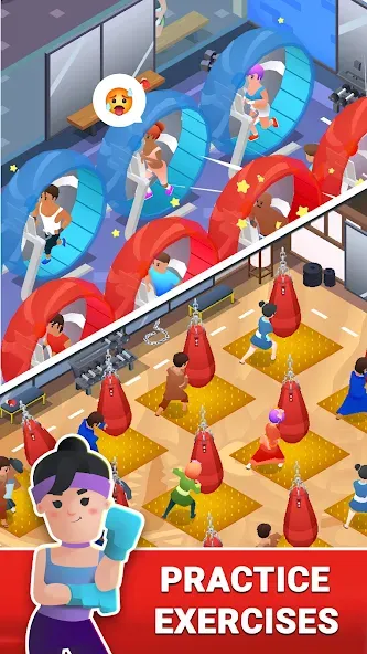 Скачать Boxing Gym Tycoon 3D: MMA Club на телефон — Много денег — скриншот 4 Скачать Boxing Gym Tycoon 3D: MMA Club на телефон — Много денег — скриншот 4