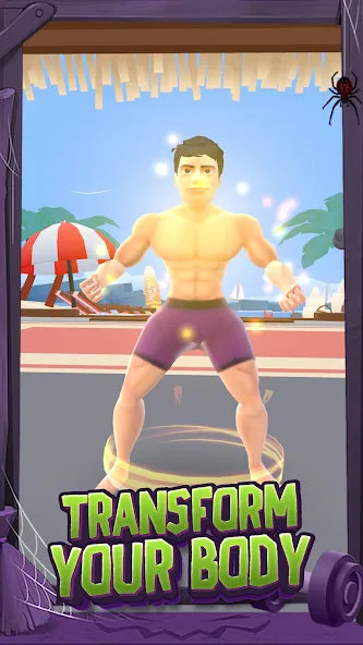 Скачать Idle Gym Life: Strong Man на Android — Много денег — скриншот 3