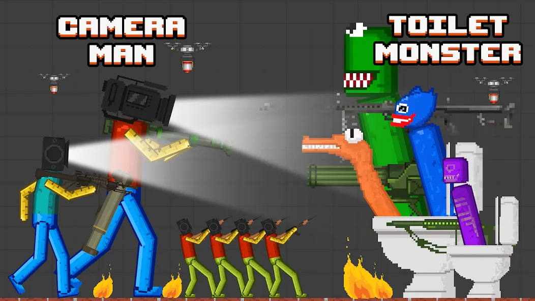 Monster Playground MOD — Много денег и бессмертие на Андроид — скриншот 1
