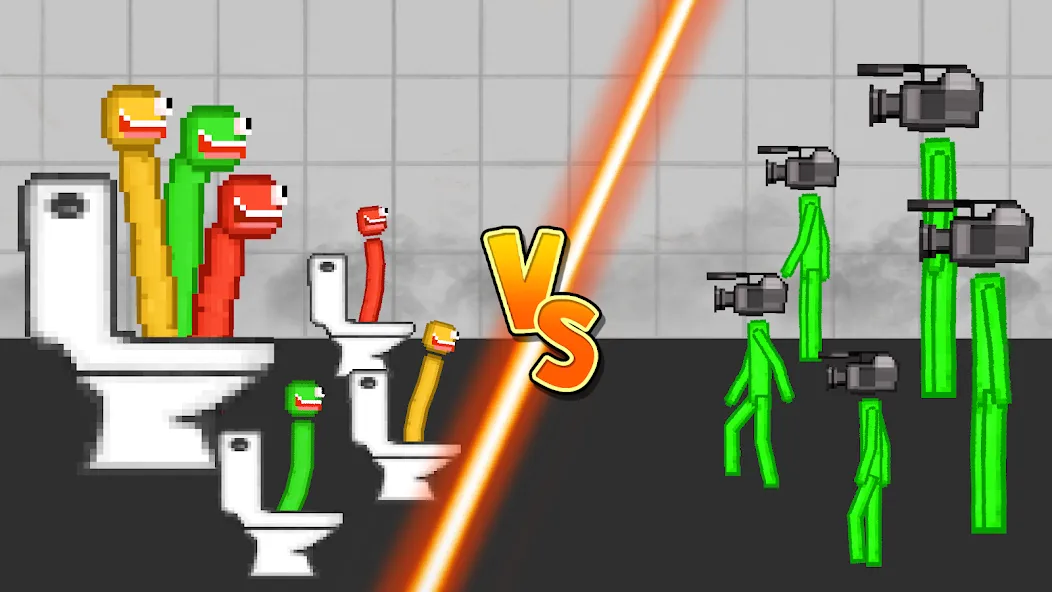 Скачать Stickman Playground — Последняя версия (Бессмертие и всё разблокировано) — скриншот 1