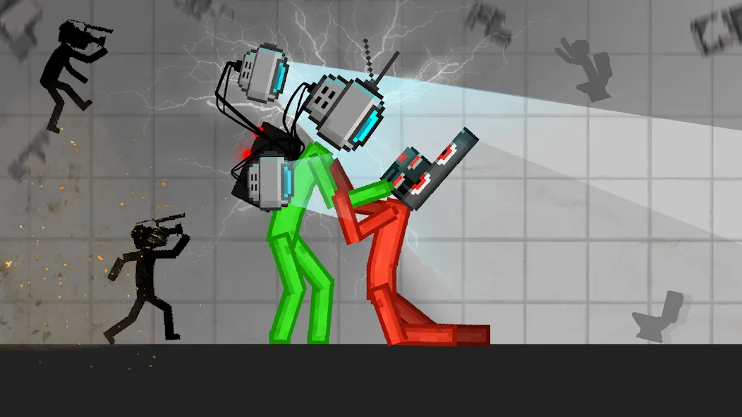 Скачать Stickman Playground — Последняя версия (Бессмертие и всё разблокировано) — скриншот 2