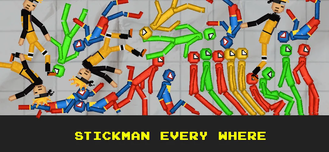Скачать Stickman Playground — Последняя версия (Бессмертие и всё разблокировано) — скриншот 5