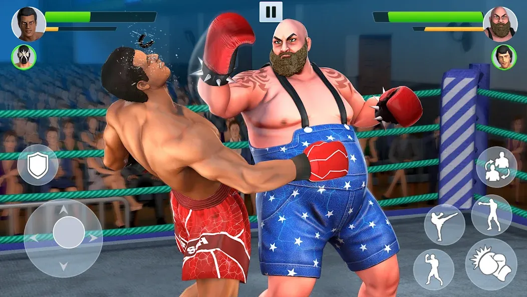 Boxing Heros: Fighting Games — Мод: Много денег — скриншот 2