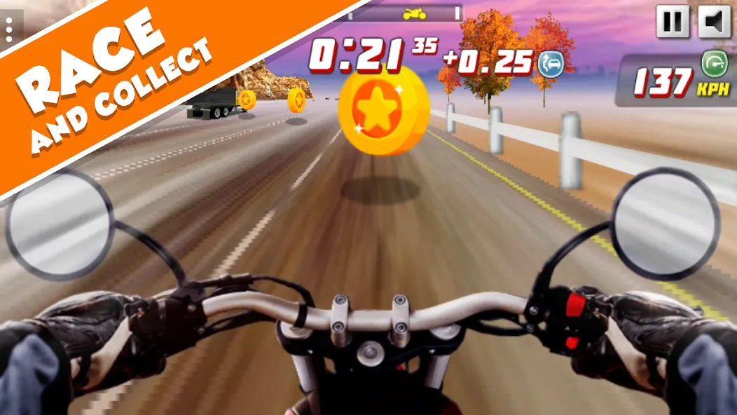Скачать Highway Rider Extreme - 3D Mot — Модификация Много денег и без рекламы — скриншот 1