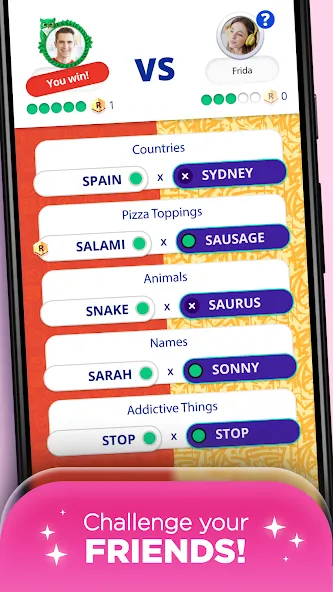 Скачать Stop 2 - Word Trivia Game (Мод: Много подсказок) на Андроид — скриншот 2