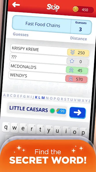 Скачать Stop 2 - Word Trivia Game (Мод: Много подсказок) на Андроид — скриншот 4