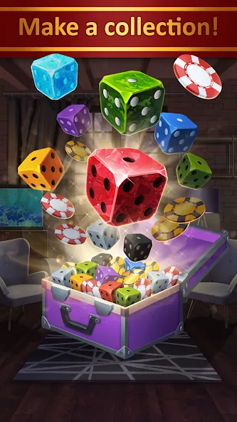 Скачать Farkle - Zonk Dice Game (Мод: Много денег) на Андроид — скриншот 1
