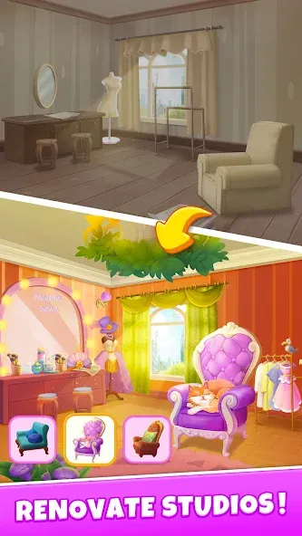 Скачать Fashion Nova: Merge & Stylist MOD APK — Много денег — скриншот 5