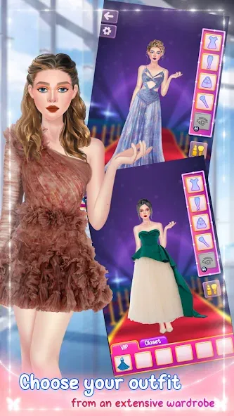 Fashion Stylist: Dress Up Game Mod APK Много денег и алмазов — Скачать на Андроид — скриншот 3
