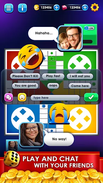 Ludo Online Multiplayer MOD APK на Android — Много денег — скриншот 3