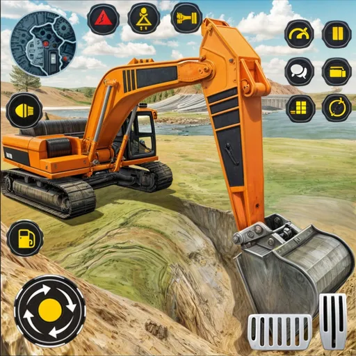 Скачать Heavy Excavator Simulator PRO — Много денег и всё разблокировано — скриншот 5
