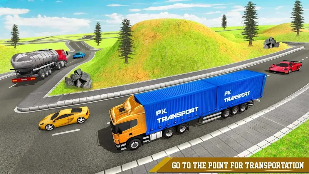 Скачать Cargo Transport Truck Driving на телефон — Много денег — скриншот 2 Скачать Cargo Transport Truck Driving на телефон — Много денег — скриншот 2