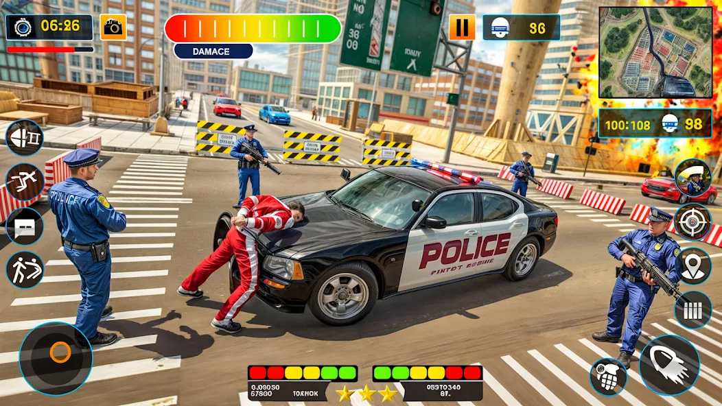 Взлом US Police Shooting Crime City — Много денег — скриншот 3