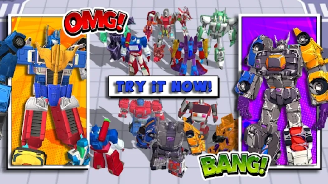 Взломанная Superhero Robot Monster Battle на Андроид — Много денег и бесконечные кристаллы — скриншот 1 Взломанная Superhero Robot Monster Battle на Андроид — Много денег и бесконечные кристаллы — скриншот 1