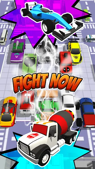Superhero Car Merge Battle — Взломанная версия (Много денег) — скриншот 5