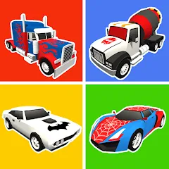 Superhero Car Merge Battle — Взломанная версия (Много денег)