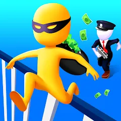 Скачать Thief Run Race 3D: Fun Race (Мод: Много денег) на Андроид